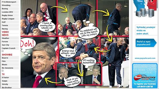 Arséne Wenger a jeho fotopříběh (zdroj: www.thesun.co.uk)