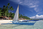 Druhé místo, ostrov Boracay. Pokud mají Filipíny nějakou perlu, tak je to jistě právě on. Boracay je asi devět kilometrů dlouhý a tvarem připomíná kost. Hlavní atrakcí ostrova je neuvěřitelně jemný a bílý písek, který tvoří Bílou pláž - měří téměř 5 kilometrů. Na této pláži je soustředná většina hotelů, barů a restaurací. Sedmidenní zájezd vyjde přibližně na 43 tisíc korun. (Foto: profimedia.cz)