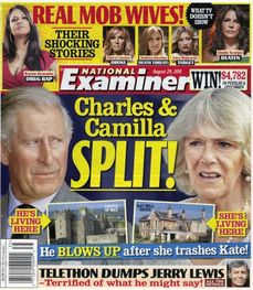 Titulka magazínu oznamující rozchod Charlese a Camilly.