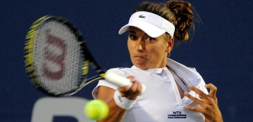 Petra Cetkovská v semifinále turnajue v New Havenu.