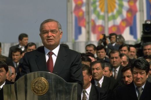 Prezident Islam Karimov slaví ve velkém, ale sám působí střídmě.