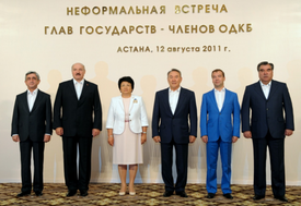 "Ruské NATO": Organizace dohody o kolektivní bezpečnosti vznikla po rozpadu SSSR jako nové bezpečnostní uskupení řízené Moskvou. Foto z nedávného summitu v Astaně.