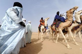Festival Tuaregů v Alžírsku.