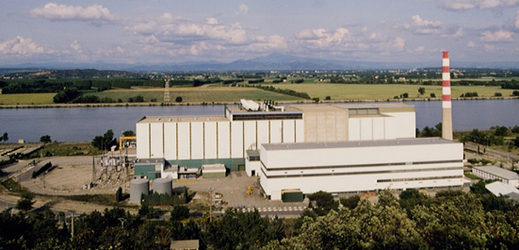 Jaderné zařízení Marcoule v jižní Francii. 