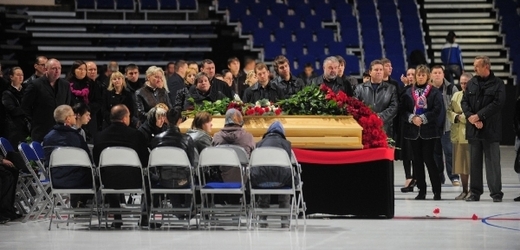 Pohřeb Alexandra Galimova v Jaroslavli.