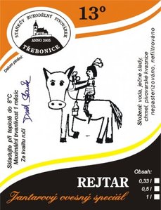 Jedna z etiket Staňkova rukodělného pivovárku v Třebonicích.