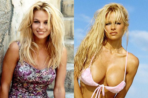 Čtyřiačtyřicetiletá blondýna Pamela Andersonová, sexuální symbol a hvězda seriálu Pobřežní hlídka z roku 1989, měla kdysi přirozená ňadra. Po mnoha operacích její vzhled ovšem poněkud zvulgárněl. (Foto: archiv/profimedia.cz)