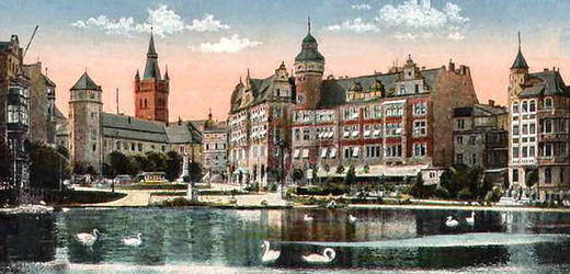 Königsberg na přelomu 19. a 20. století. Pohlednice.