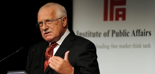 Prezident Václav Klaus.