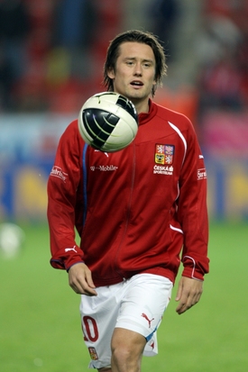 Kapitán české reprezentace Tomáš Rosický.