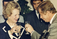 Setkání s Margaret Thatcherovou roku 1990.
