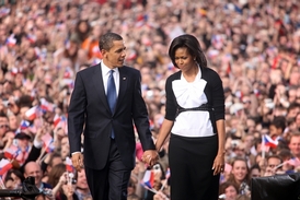 Americký prezident Barack Obama s chotí Michelle.
