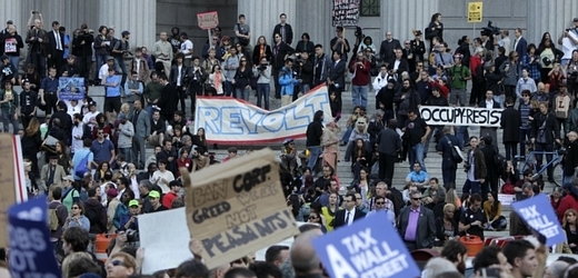 Protesty na Wall Streetu (ilustrační foto).