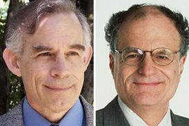 Letošní laureáti Nobelovy ceny: vpravo ekonom Thomas Sargent, vlevo pak Christopher Sims.