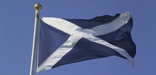 Skotská vlajka.