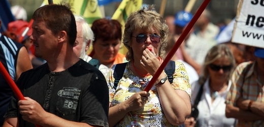 Stávka odborářů (ilustrační foto).