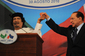 Muammar Kaddáfí a Silvio Berlusconi (Foto: profimedia.cz).