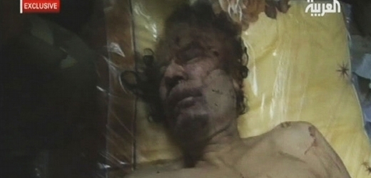 Tělo Muammara Kaddáfího.