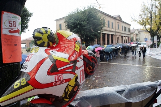 Město Coriano si připomínalo tragicky zesnulého jezdce Marca Simoncelliho.