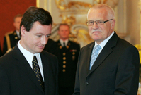 David Rath (vlevo) a Václav Klaus.