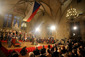Ceremoniál se odehrával ve Vladislavském sále Pražského hradu.