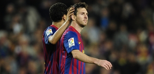 Střelec Barcelony Lionel Messi.