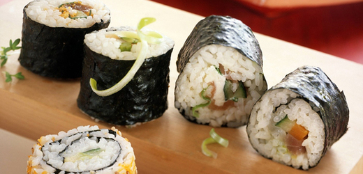 Degustační show nabídne například japonské suši.