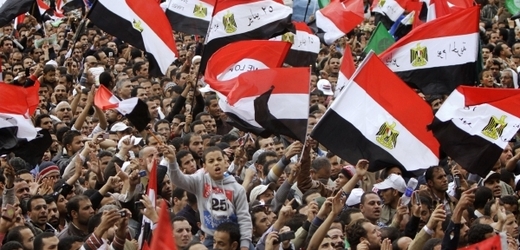 Demonstrace v Egyptě.