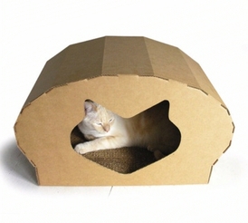 Pelíšek Kitty Dome je přísně ekologický.