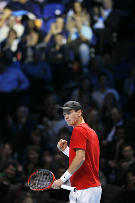 Tomáš Berdych si poradil se Španělem Ferrerem.