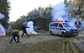 Při střetech bylo zraněno 20 policistů (Foto: ČTK/AP).