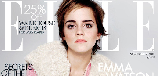 Hrdinka filmů o Harrym Potterovi Emma Watsonová opustila uhlazený krátký účes a s rozverným vrabčím hnízdem okouzlila fotografa i čtenáře Elle.