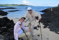 Ernest Kolowrat s manželkou na Galapágách v únoru tohoto roku.