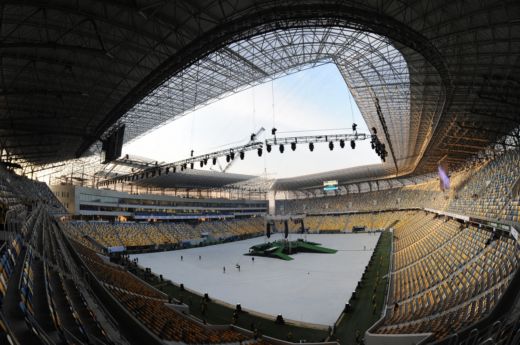 Nový stadion ve Lvově.