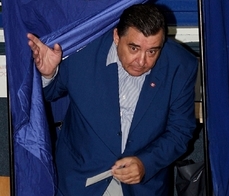 Předseda řecké nacionalistické strany LAOS Jorgos Karatzaferis.