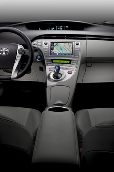 Interiér nové Toyoty Prius.