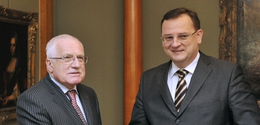 Václav Klaus a Petr Nečas.