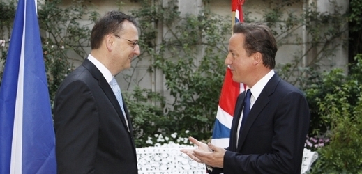 Petr Nečas a David Cameron.