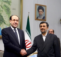 Šíitský premiér Núrí Málikí je s Íránem zadobře. 