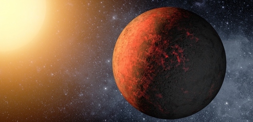 Exoplaneta Kepler-20 e v představách malíře.