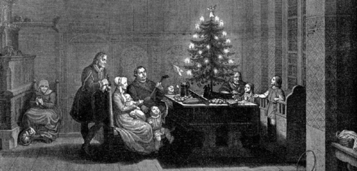Martin Luther slaví s rodinou Vánoce.