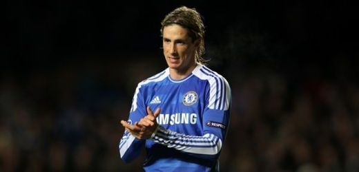 Fernando Torres v dresu londýnské Chelsea. 
