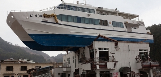 Následky tsunami v Japonsku (ilustrační foto).