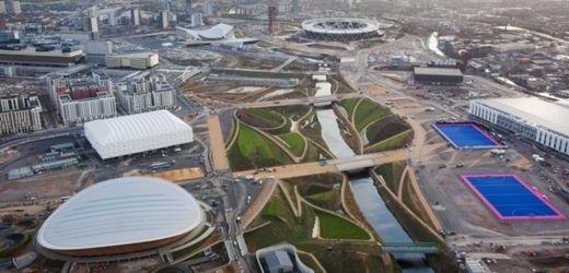 Olympijský areál v Londýně.