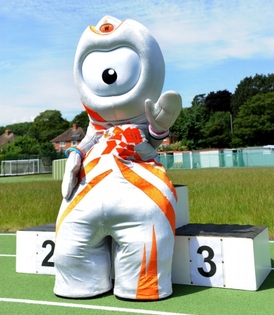 Olympijský maskot Wenlock.