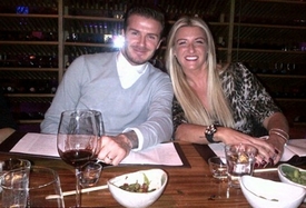 David Beckham se sestrou Joanne.