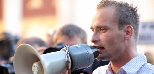 Organizátor protiromských protestů na severu Čech Lukáš Kohout.