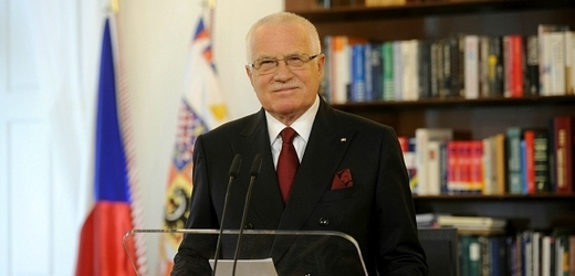 Václav Klaus při svém novoročním projevu.