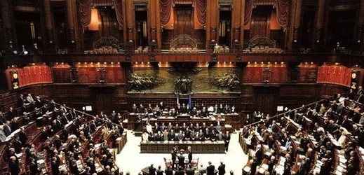 Italský parlament je až příliš honosný.