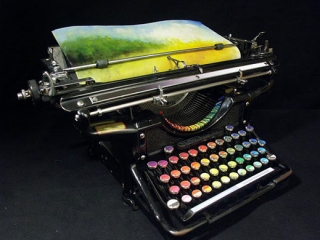 Chromatický psací stroj.